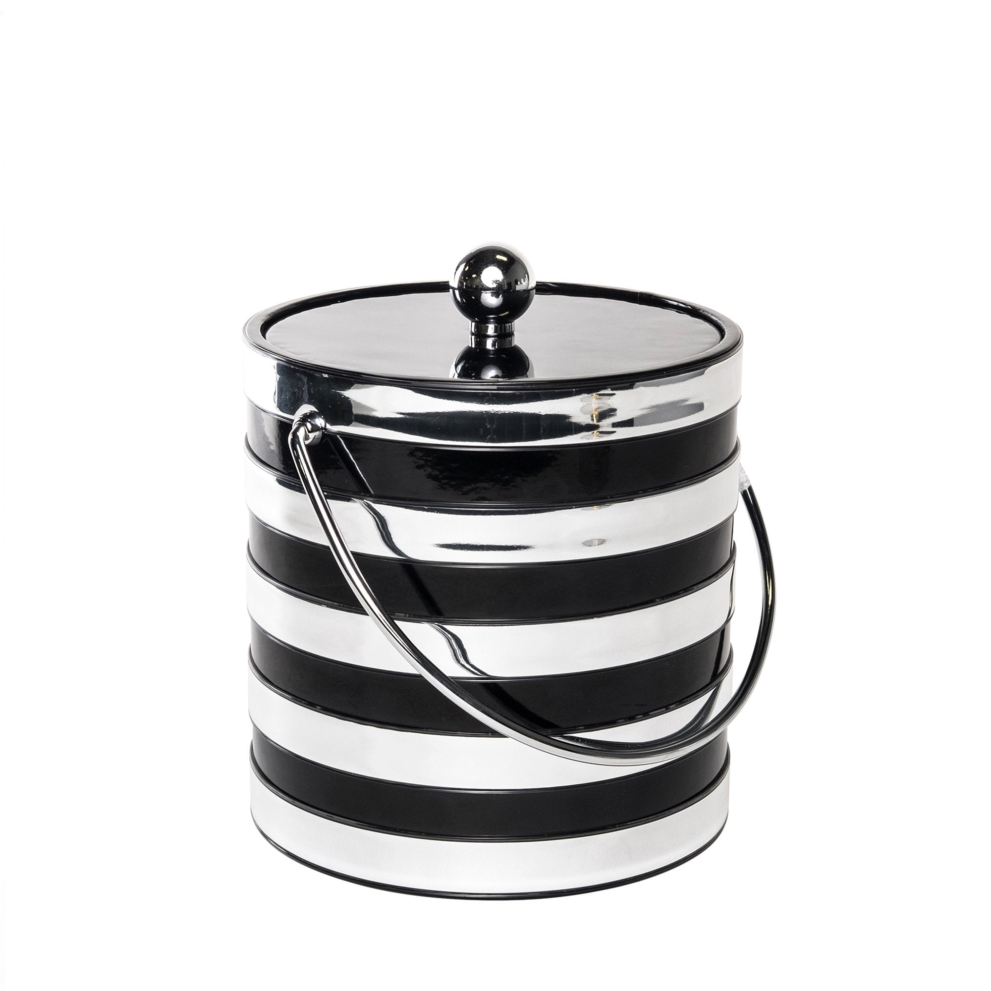 Banded Black & Silver